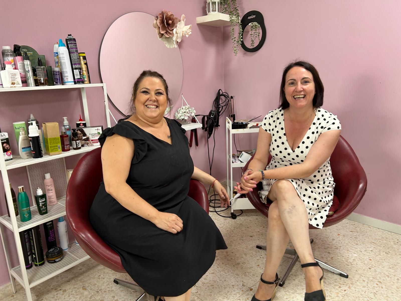 Nela García, en una de las visitas.