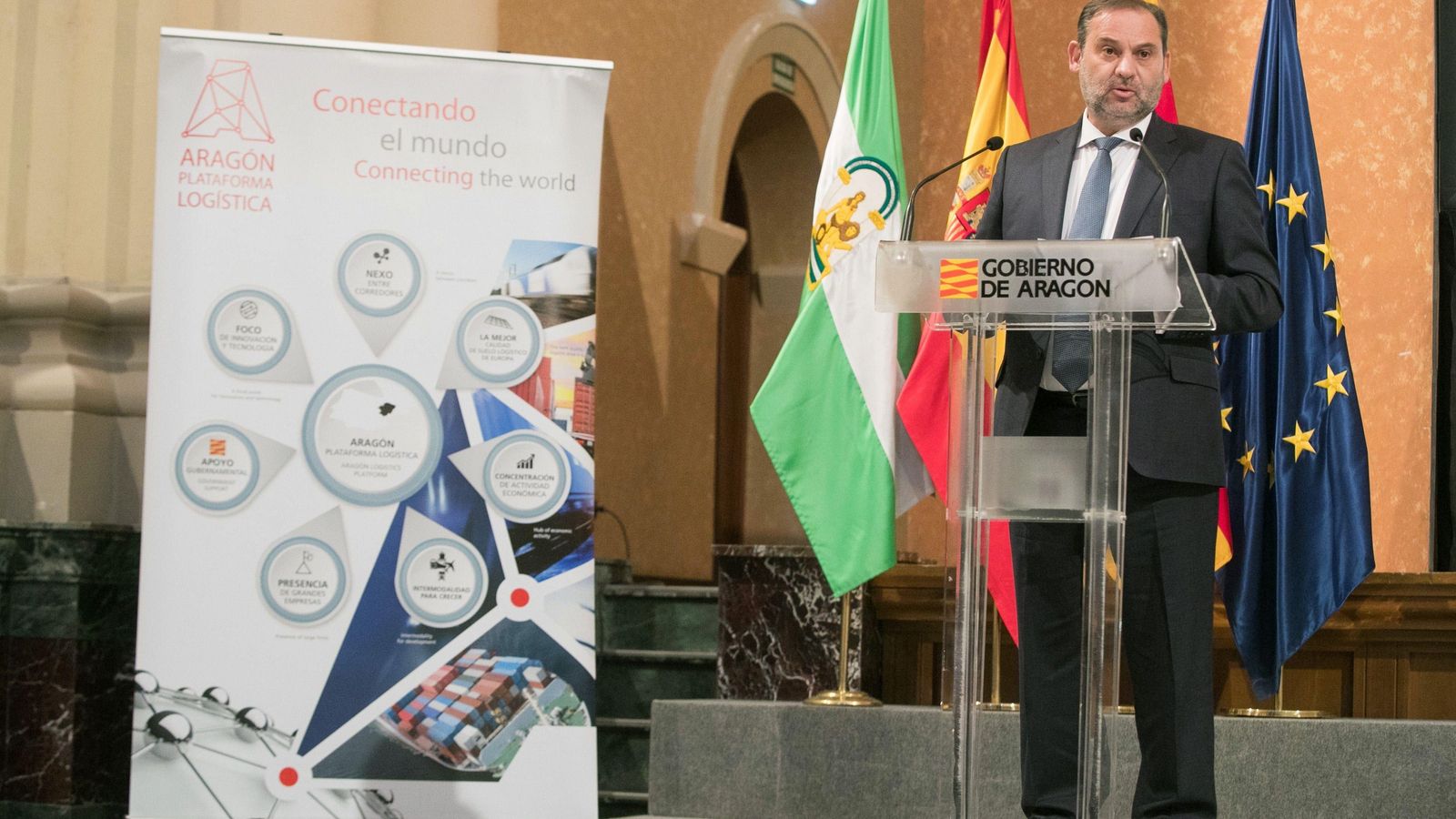 José Luis Ábalos, durante el acto de presentación. José Luis Ábalos, durante el acto de presentación.