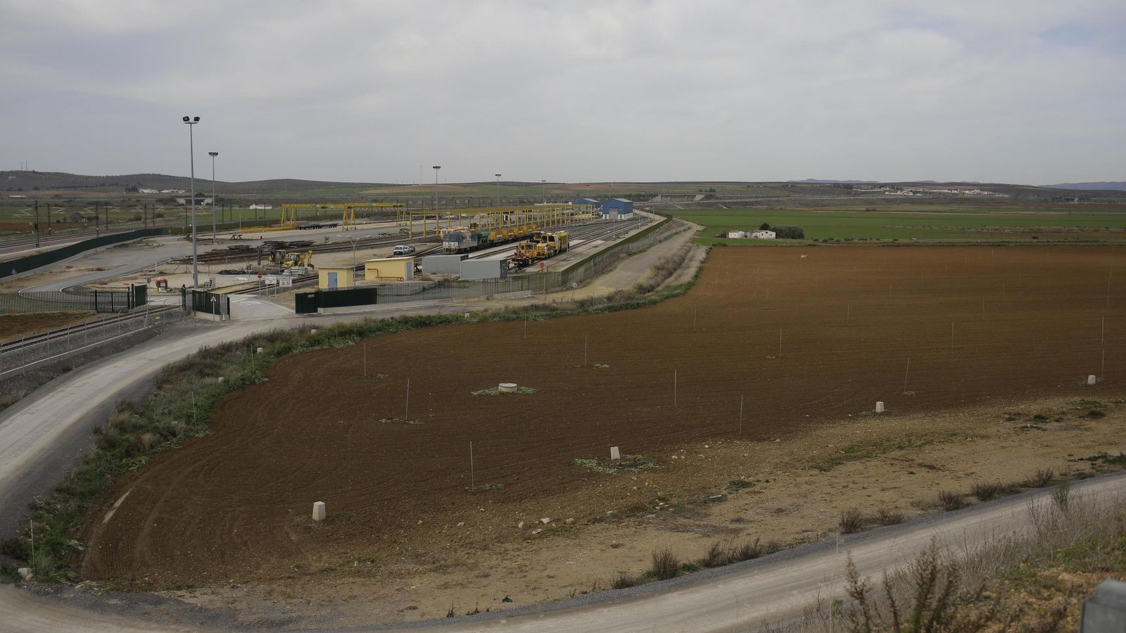Zona en la que se prevé desarrollar el Puerto Seco de Antequera