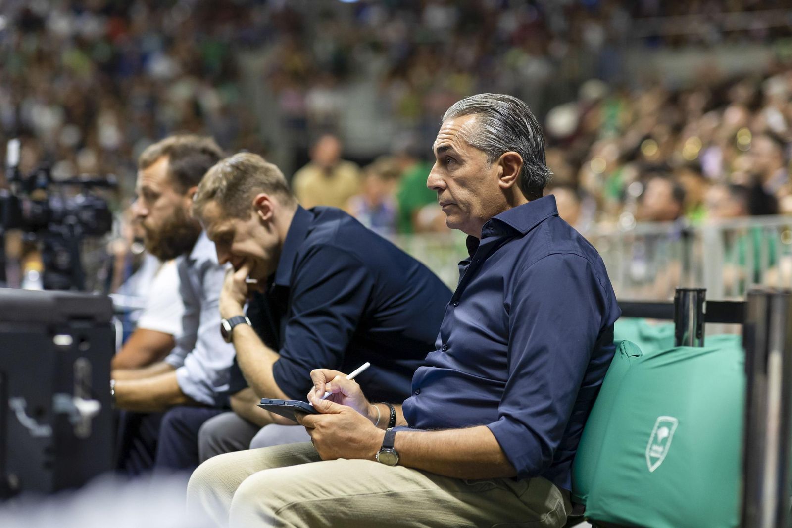 Scariolo, en el Unicaja-Real Madrid el pasado domingo.