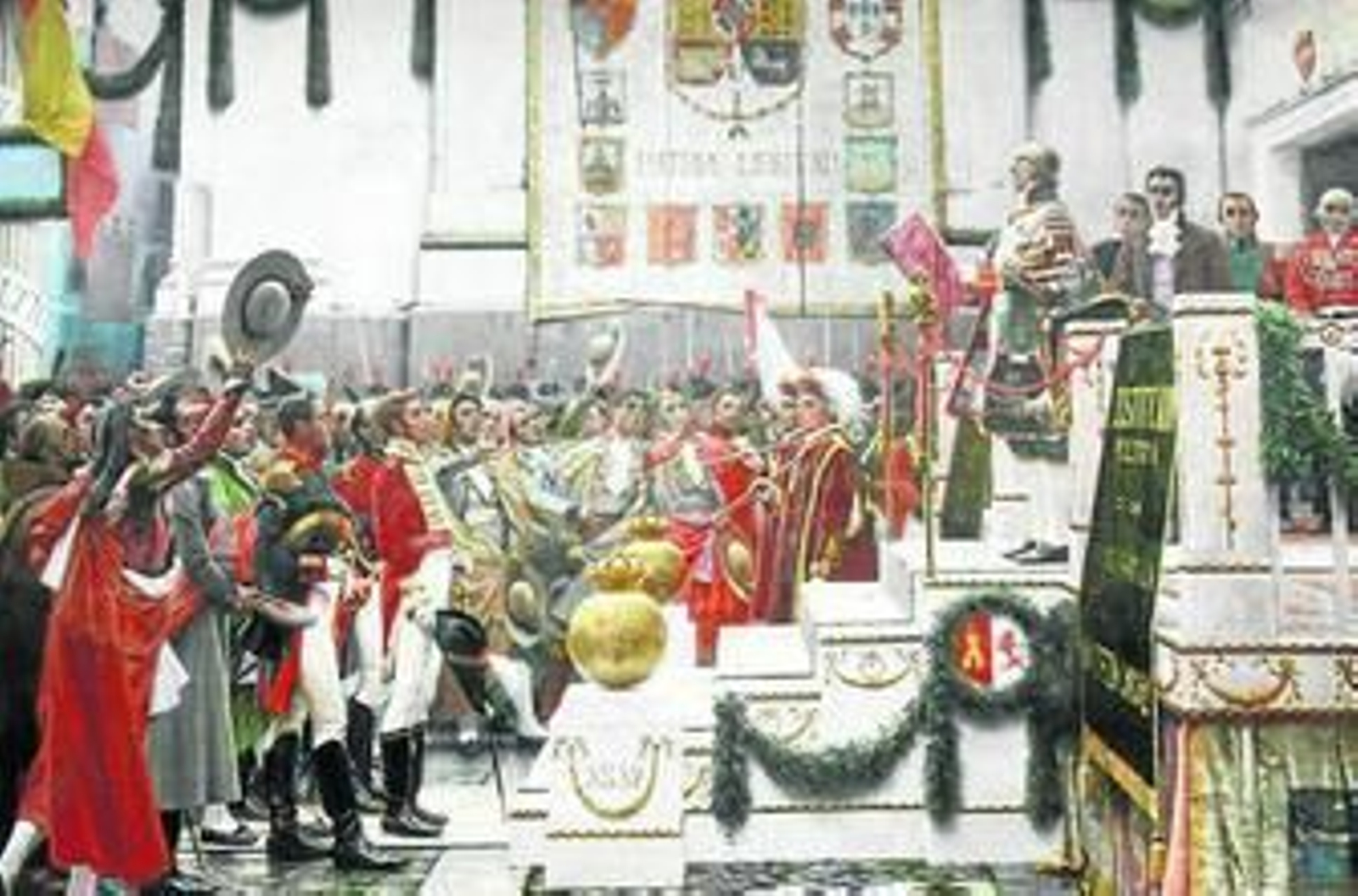 1912 El cuadro de Viniegra, colocado en el Museo de las Cortes