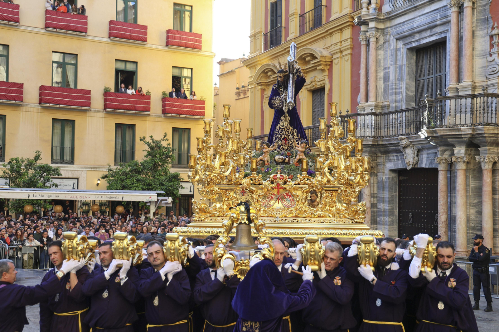 El Rico, en su procesión del Miércoles Santo en Málaga El Rico, en su procesión del Miércoles Santo en Málaga