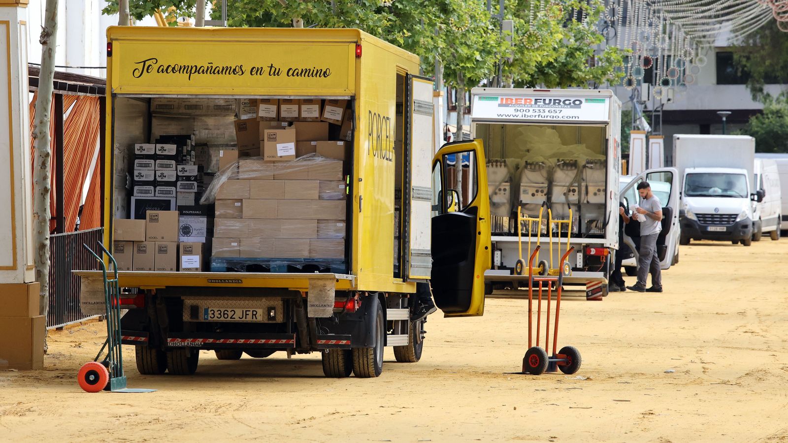 Preparativos en la Feria del Caballo 2024 de Jerez