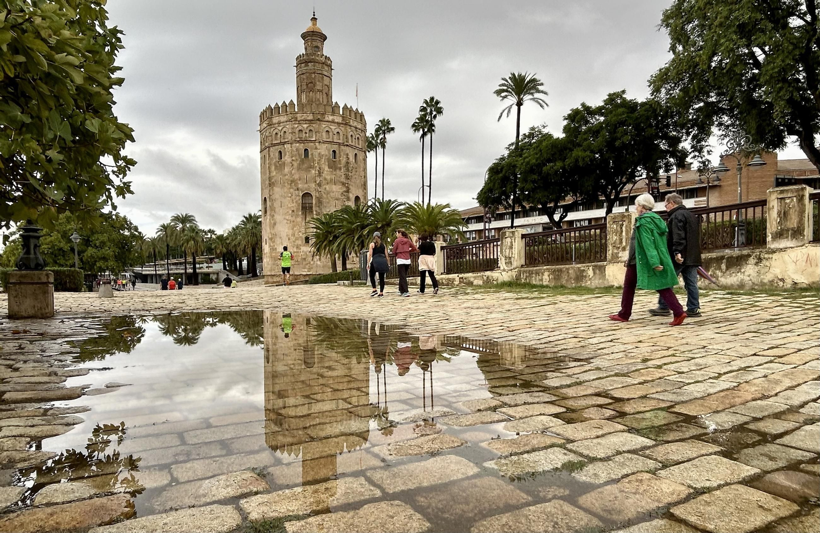 El paso de la borrasca Berenice en Sevilla