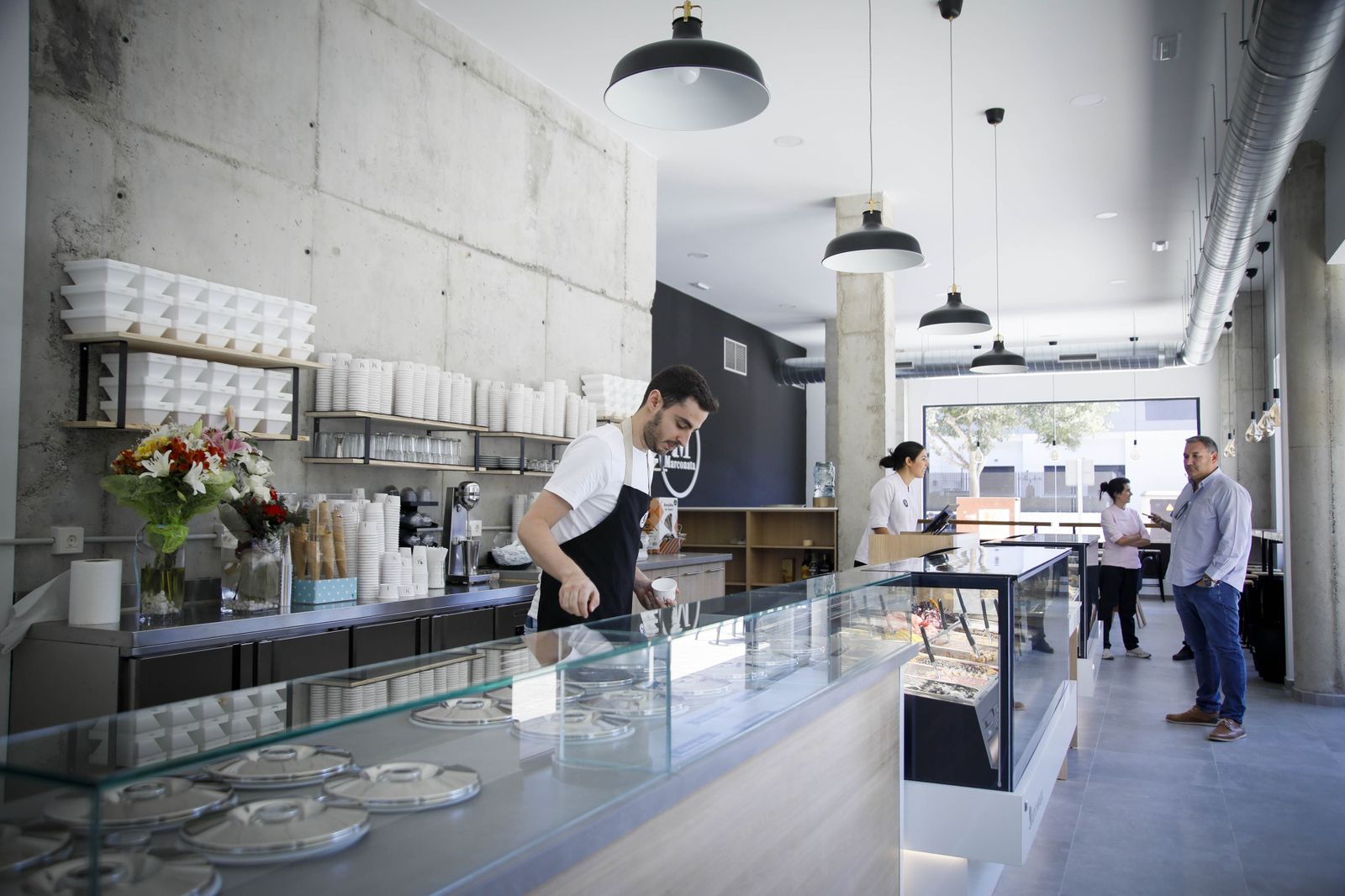 Imágenes de la heladería Marconata en Almería