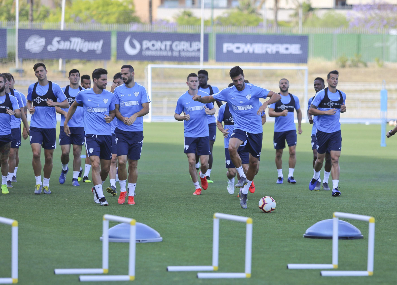 Las imágenes del Málaga CF en la vuelta al trabajo