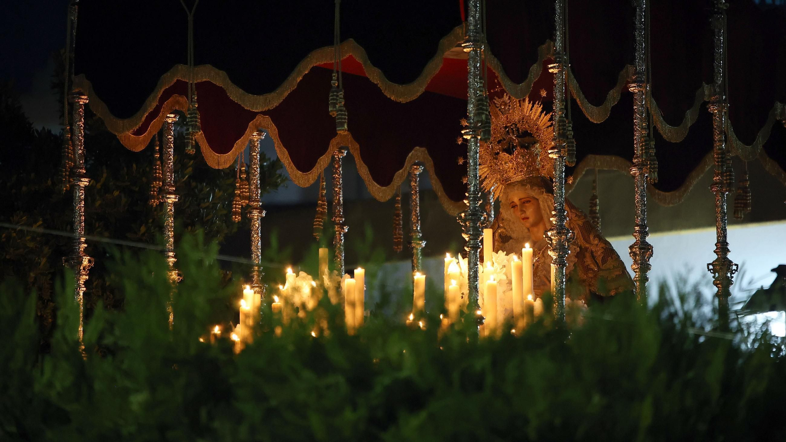 Traslado de las Virgenes de la Concepción y del Silencio por la Magna Mariana de Jerez
