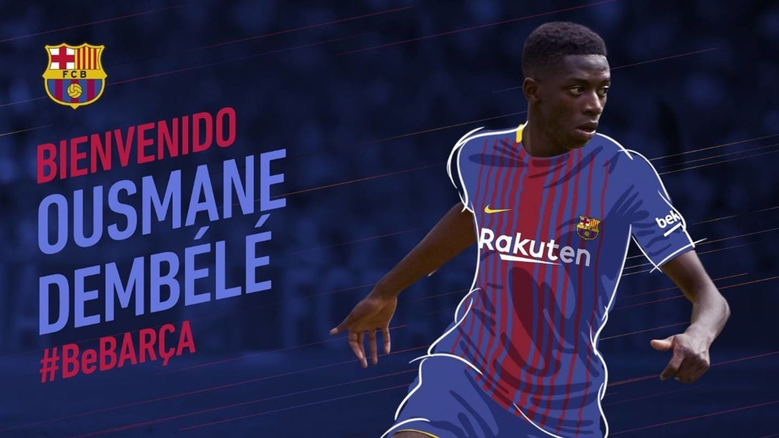 Anuncio del Barça del fichaje de Dembélé