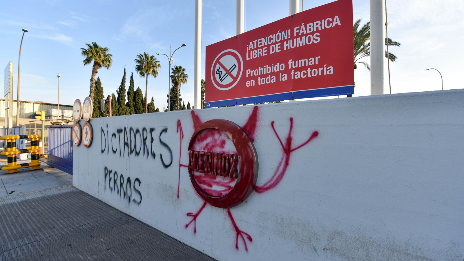 Imágenes de la tercera jornada de huelga en Acerinox