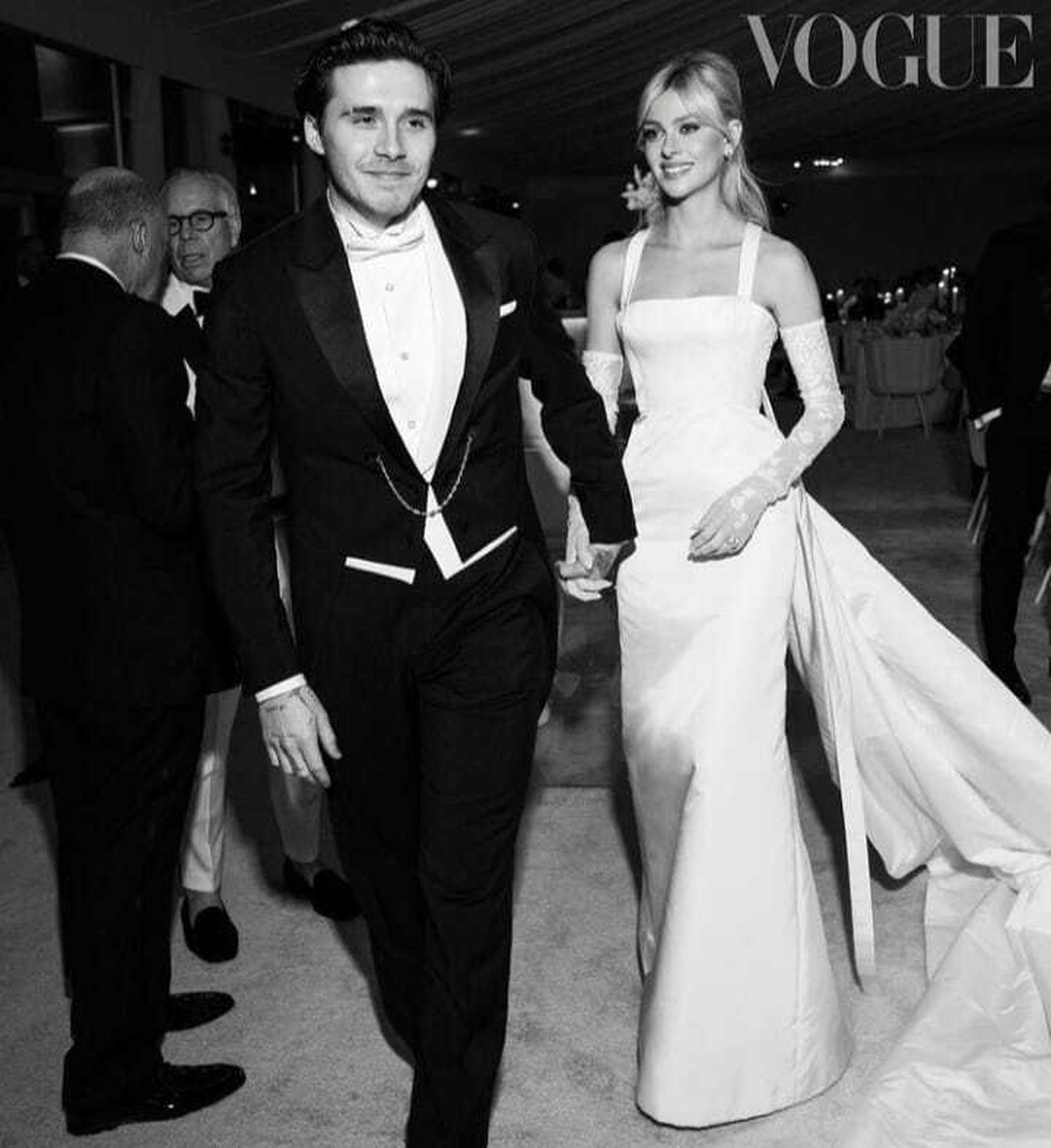 Brooklyn Beckham y Nicola Peltz, en su boda.