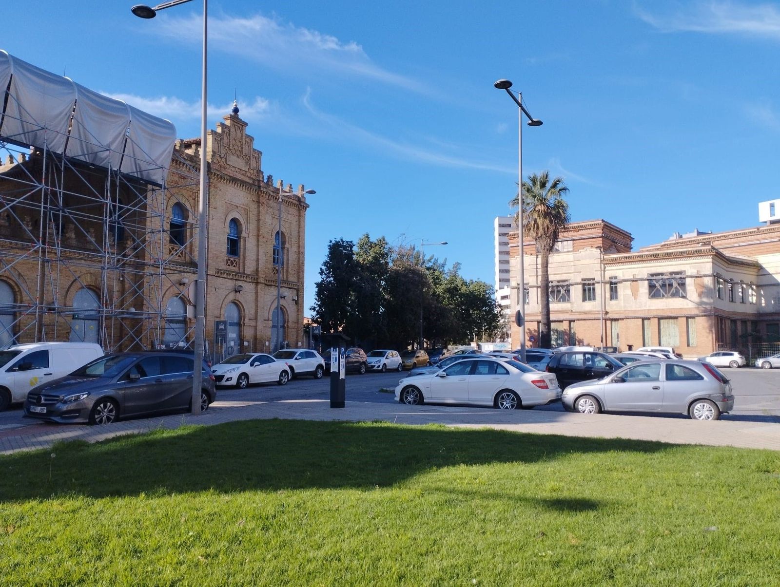 Antigua estación de trenes de Huelva.