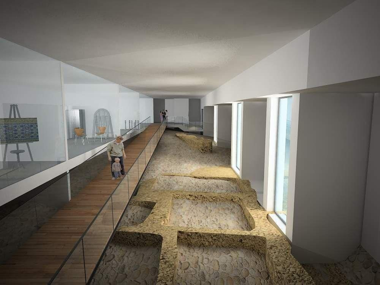 Infografía de una de las ideas iniciales del centro de interpretación.