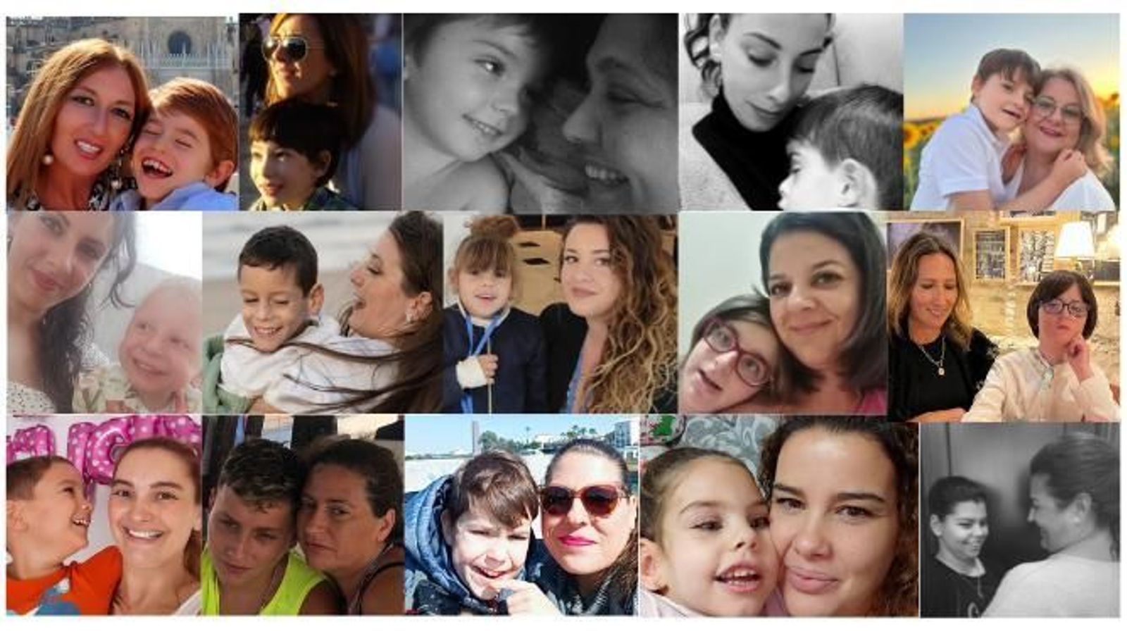 Madres 'Mehuer' y sus hijos.