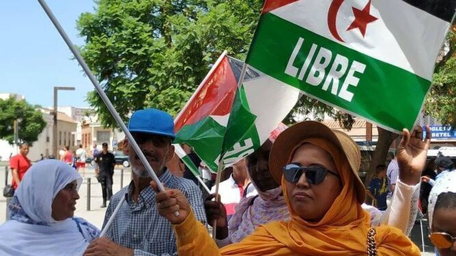 Una concentración en favor del Sáhara