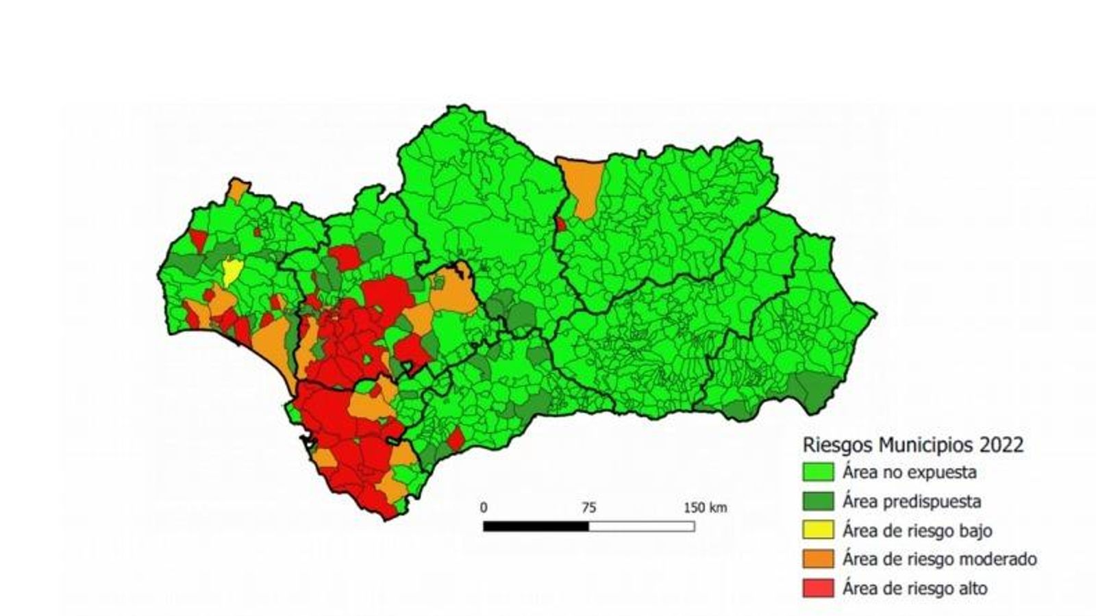 Estas son las provincias de Andalucía con mayor riesgo de contagio del virus del Nilo