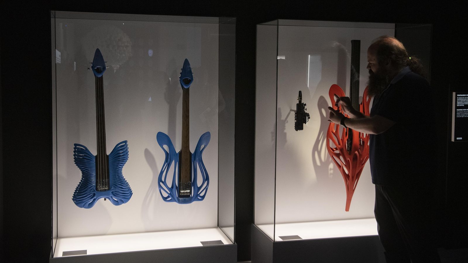 Instrumentos musicales generados por una impresora.