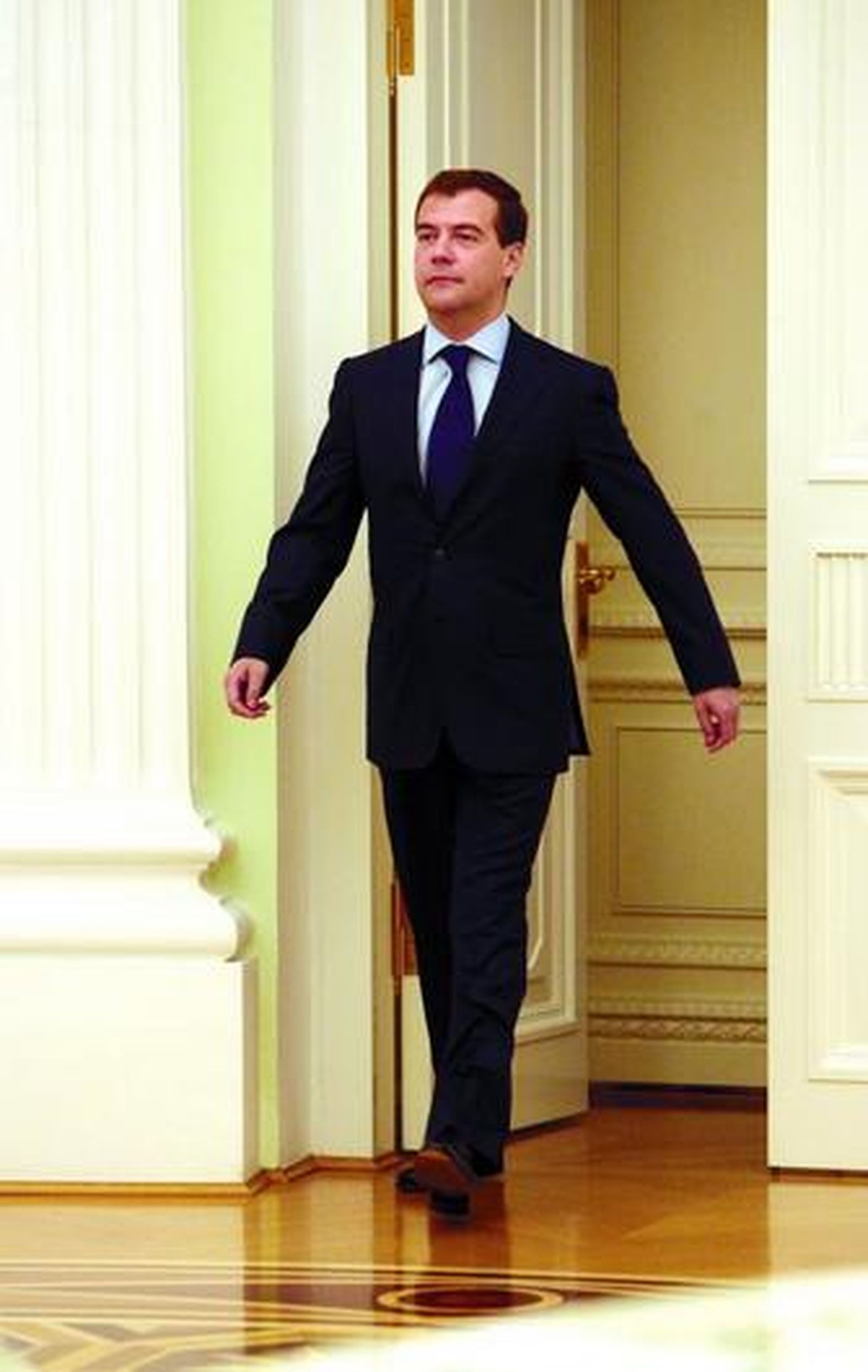 El presidente ruso, Dimitri Medvedev, en el Kremlin.