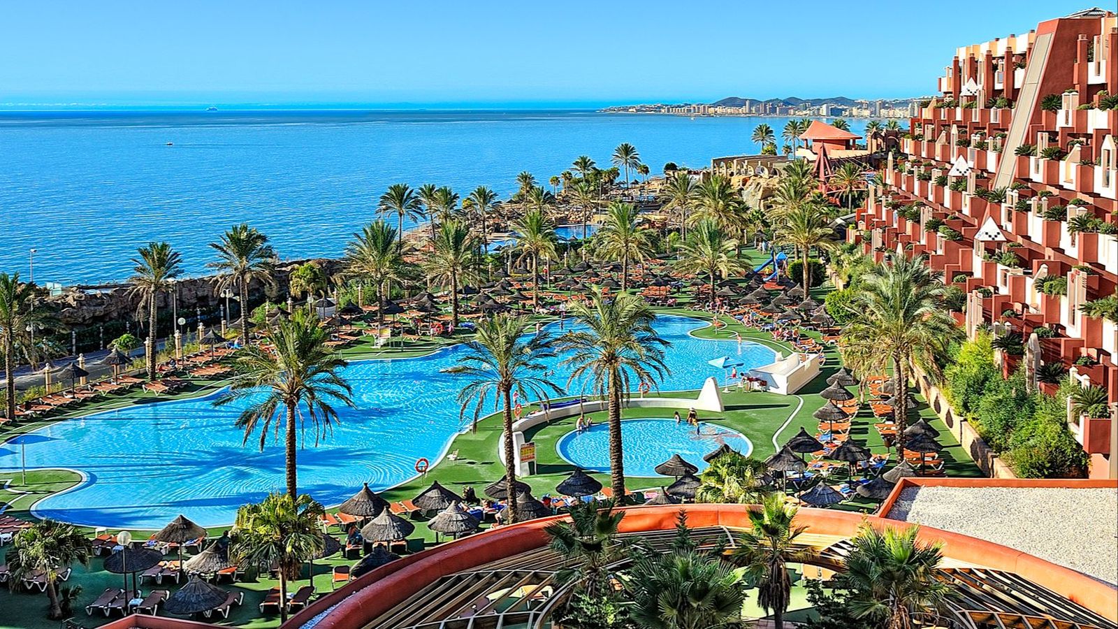 Complejo visto en primera línea de playa