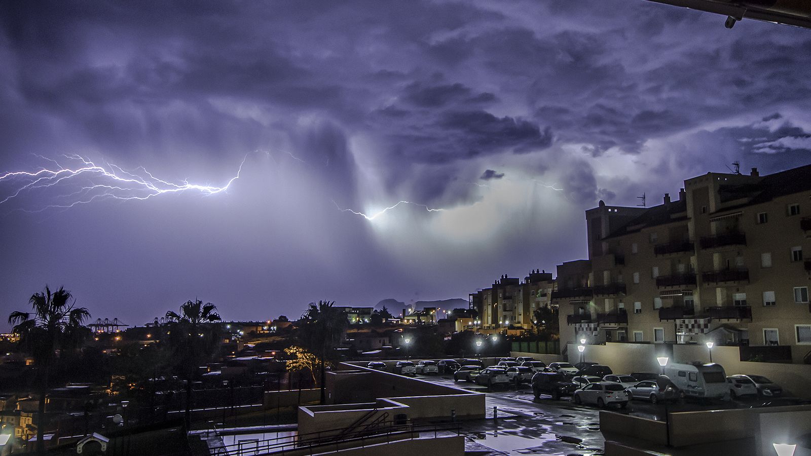 La tormenta, vista en Algeciras