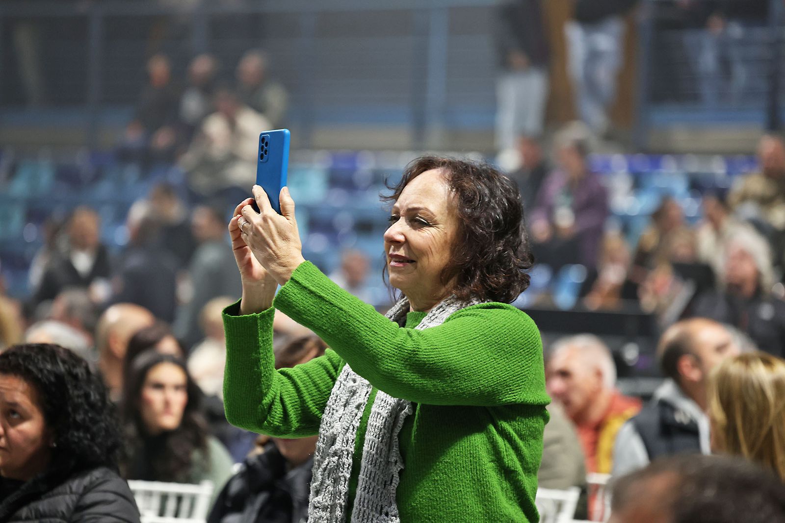 Imágenes del ambiente previo al concierto de Manolo García