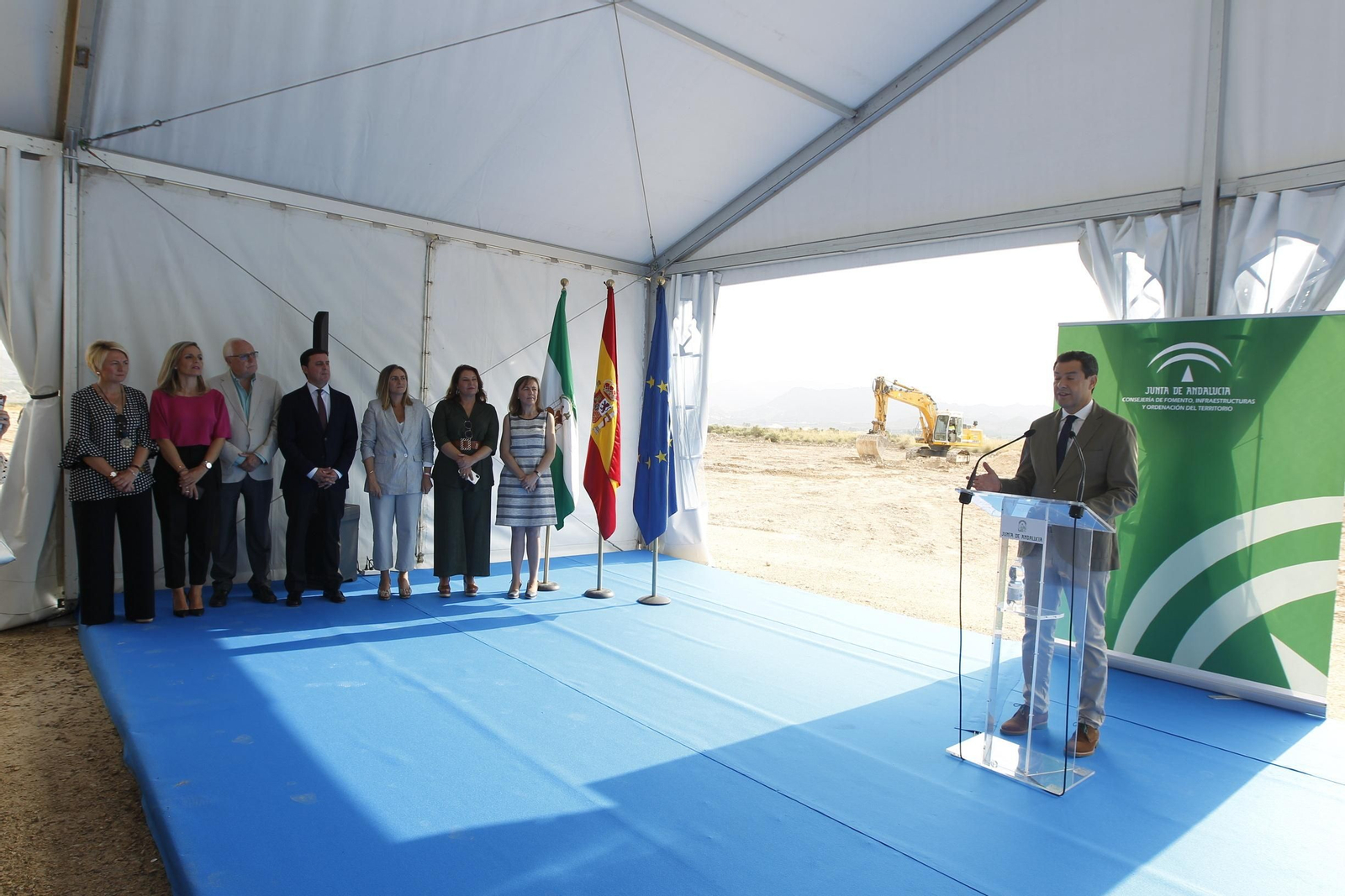 Fotogalería colocación primera piedra cuarto tramo Autovía del Almanzora