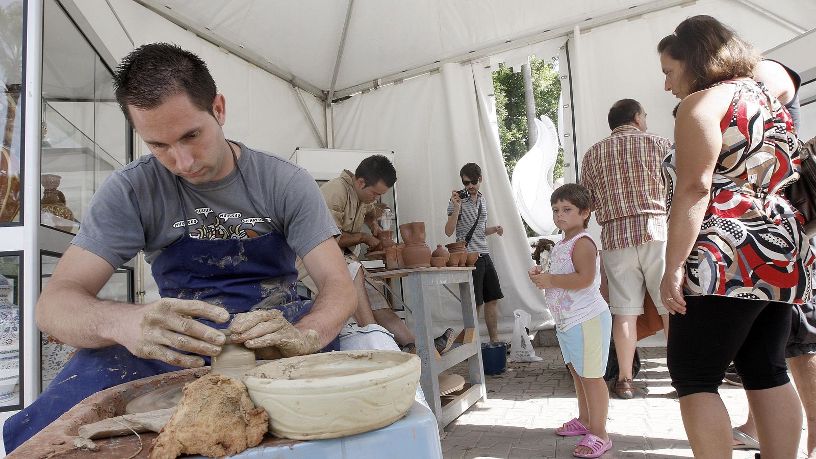 Feria de alfarería de Almería en ediciones anteriores.