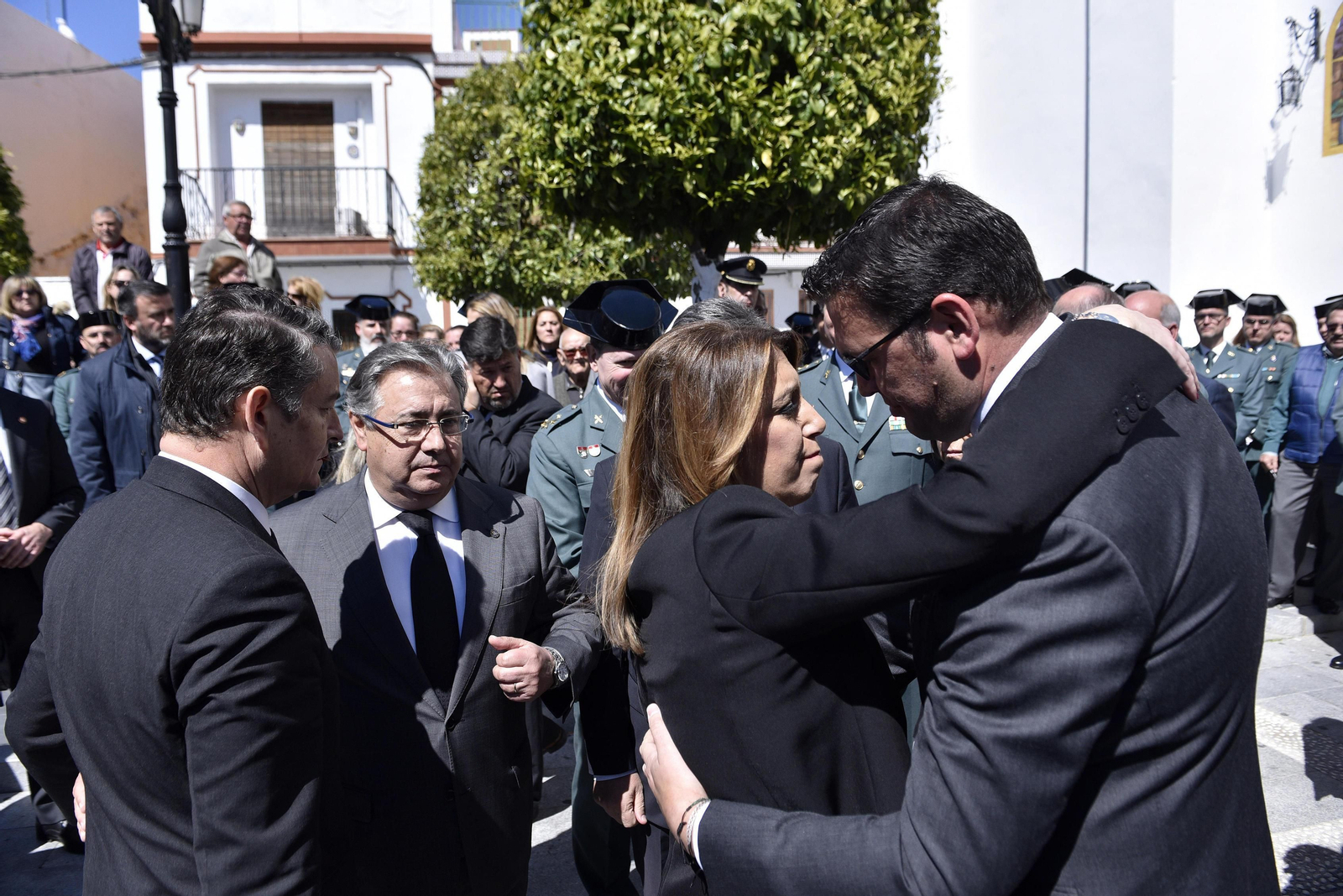 El funeral del guardia civil fallecido en Guillena, en imágenes