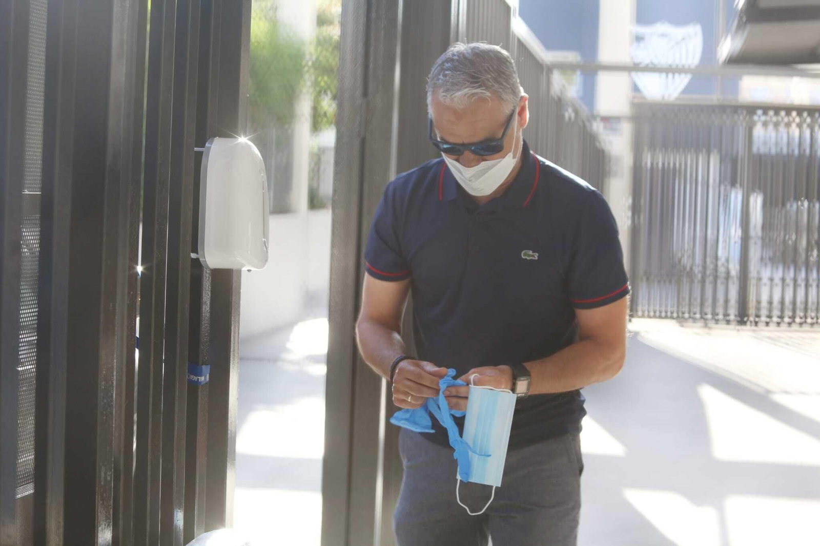 Las fotos de los jugadores del Málaga CF en La Rosaleda para los test