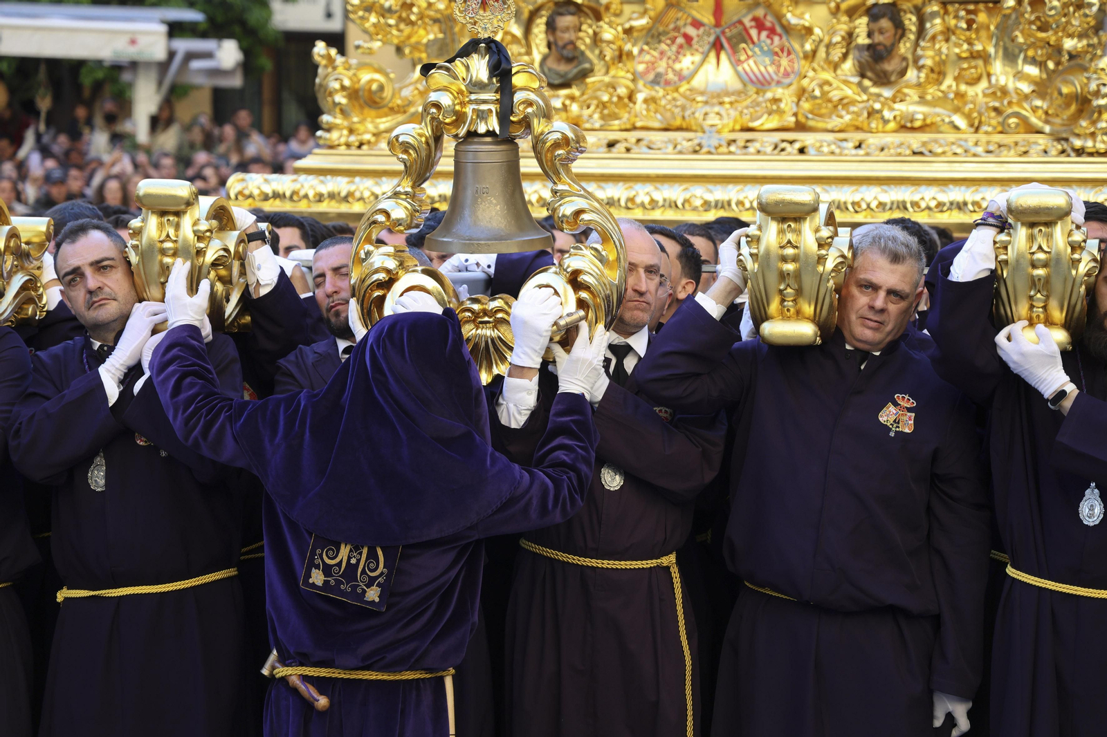 El Rico, en su procesión del Miércoles Santo en Málaga El Rico, en su procesión del Miércoles Santo en Málaga