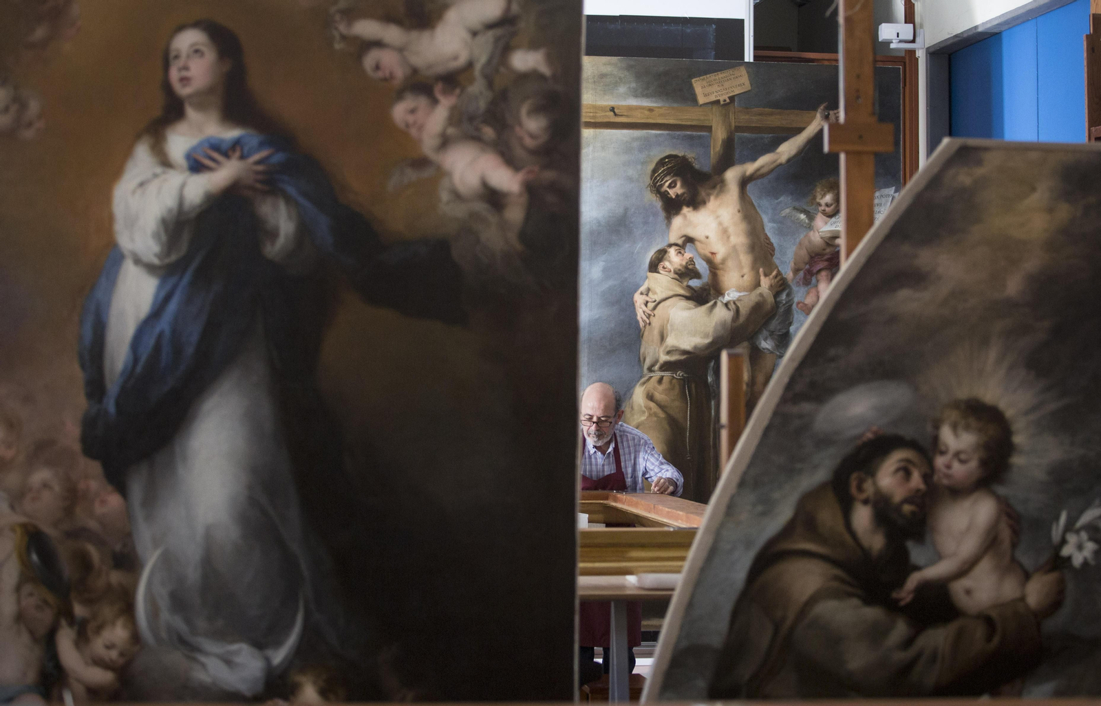 Últimos preparativos antes de la inauguración del 'Año Murillo'