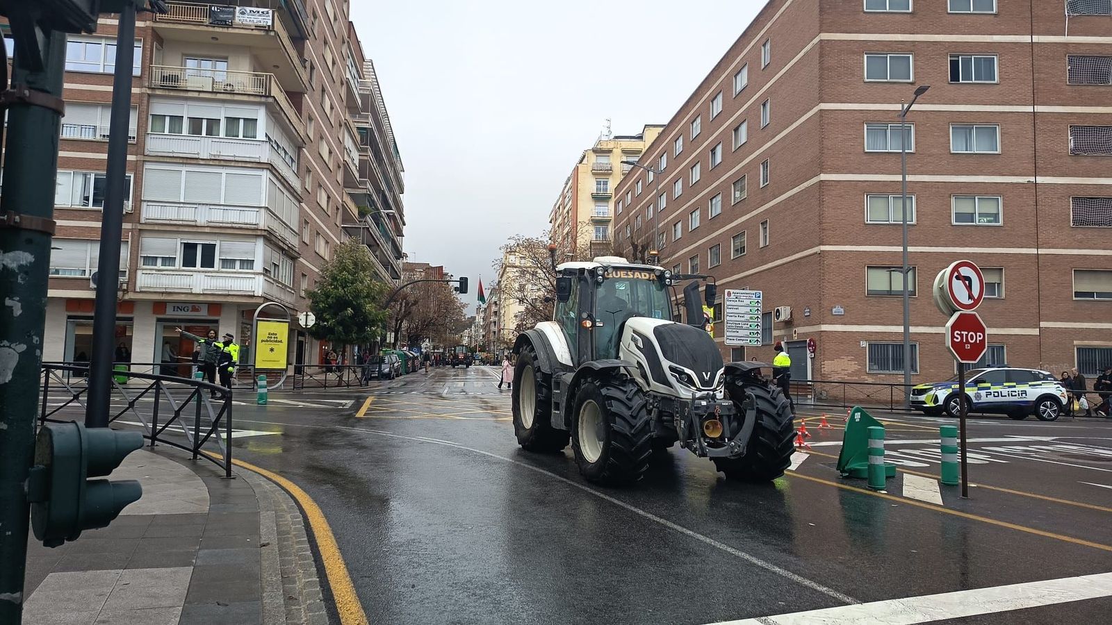 El último tractor a la altura de Caleta