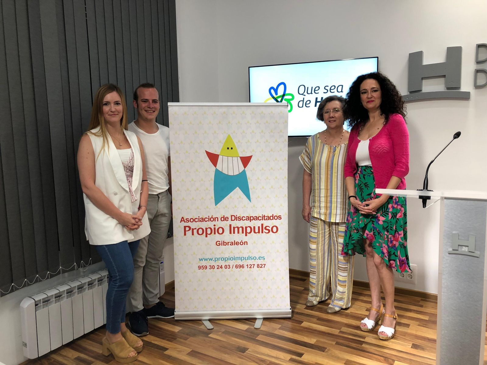 Presentación de la gala benéfica ayer en la sede de la Diputación.