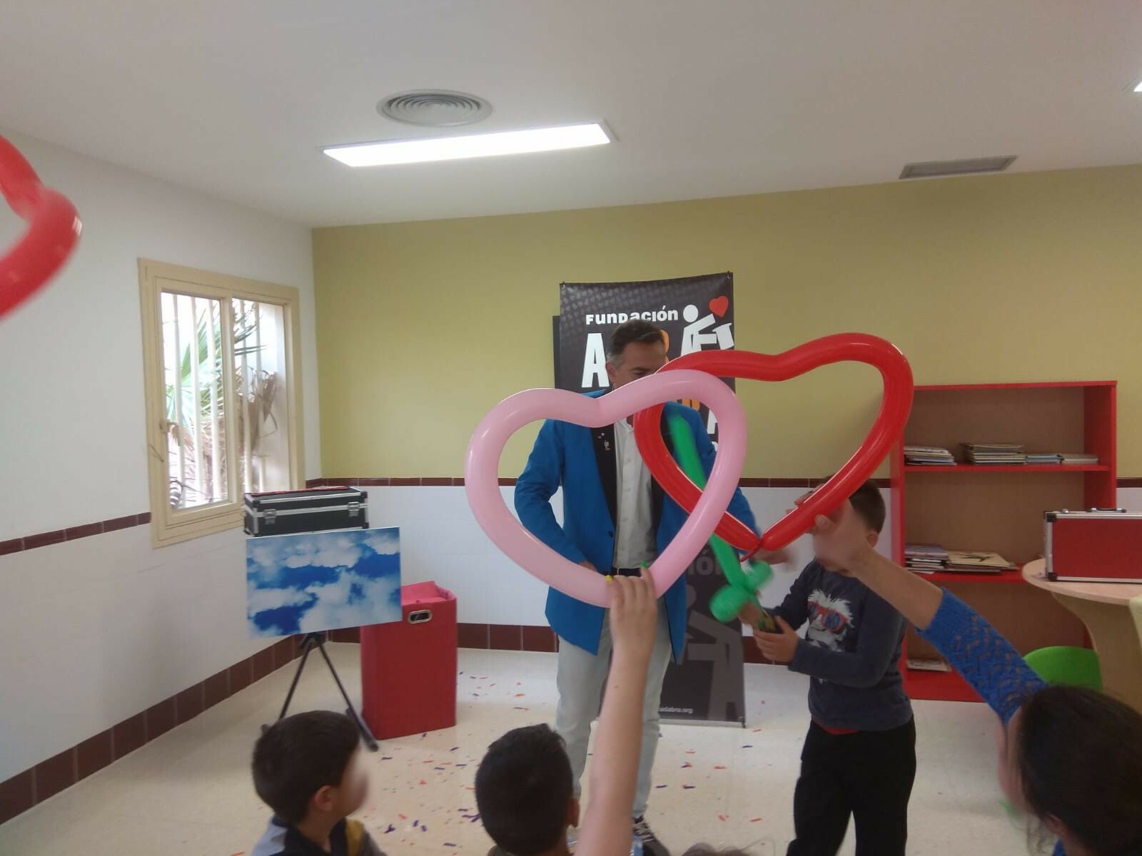 Globoflexia y juegos para amenizar el encuentro.