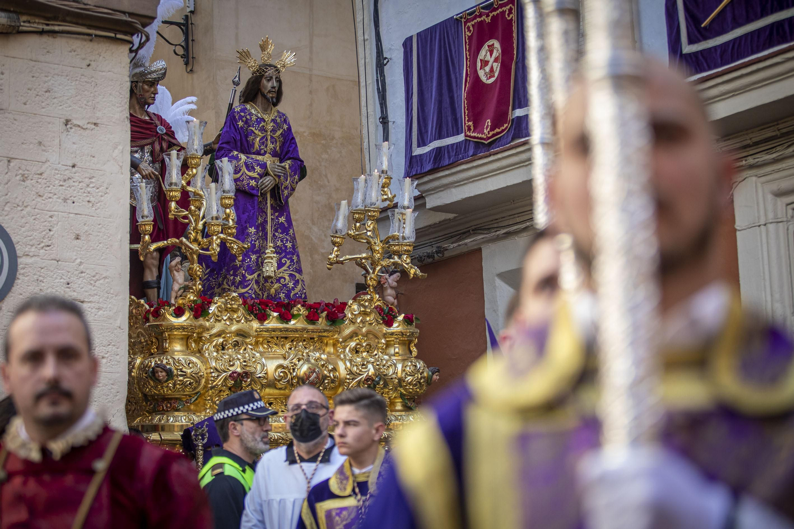 Las imágenes de la cofradía de Sentencia en la Semana Santa de Cádiz 2022