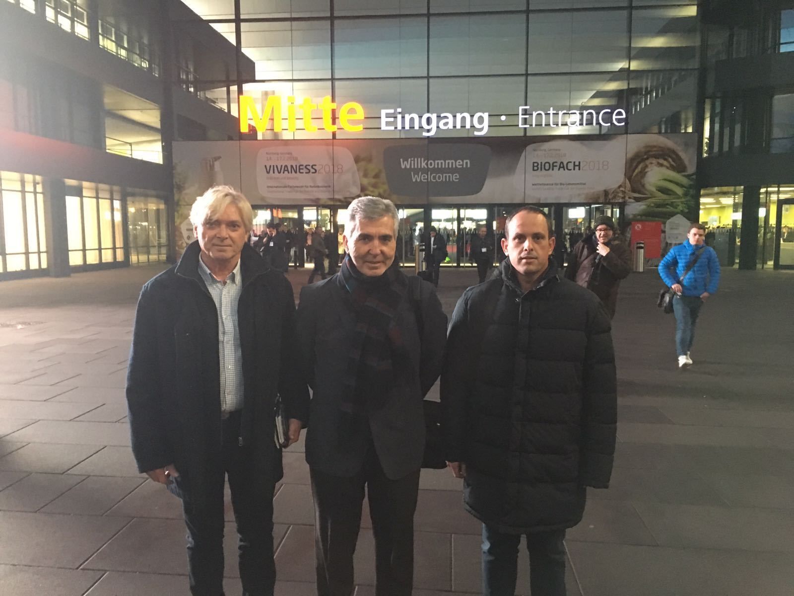 La delegación de CASI en Biofach, con Miguer Vargas a la cabeza.