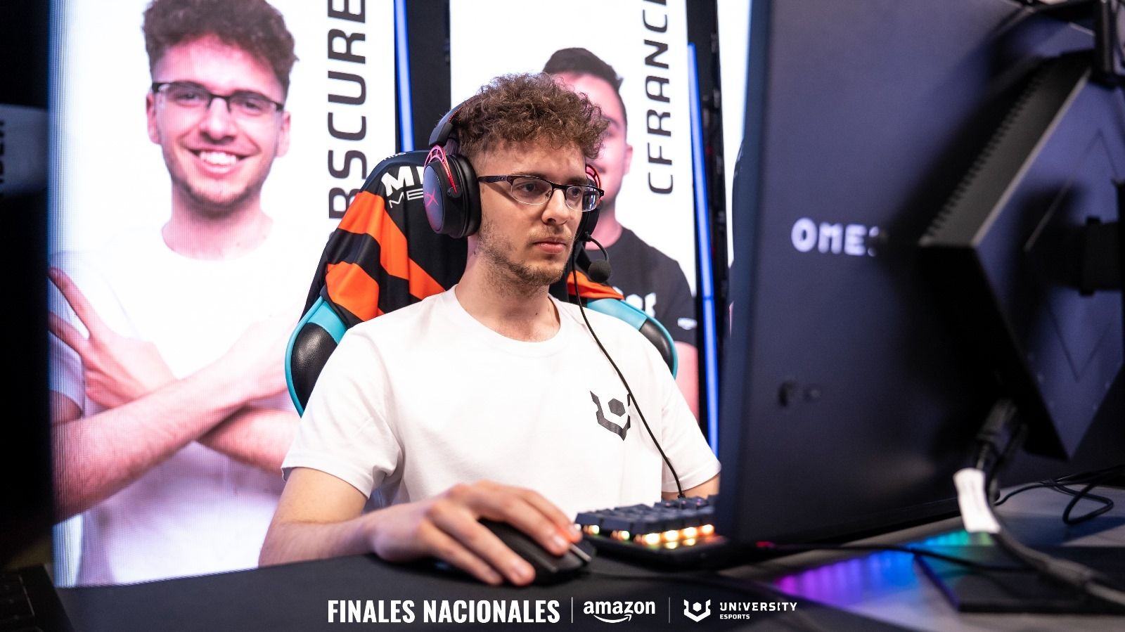 Javier Fernández durante el University Esports de 2023