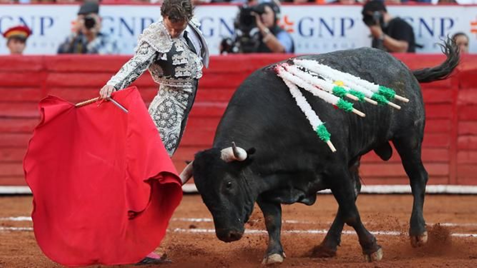 Torero durante la lidia.