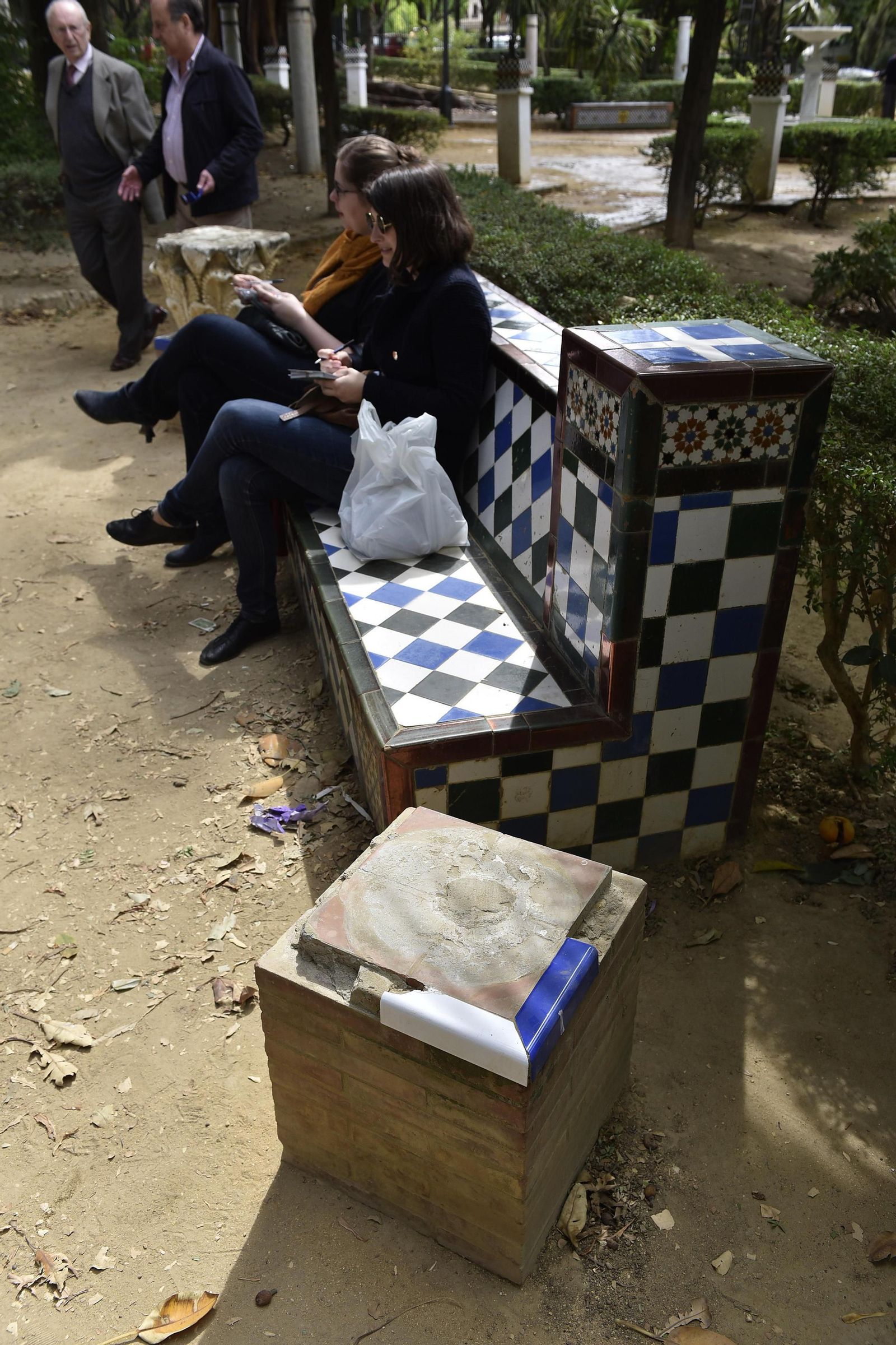 El estado de los Jardines de Murillo, en imágenes