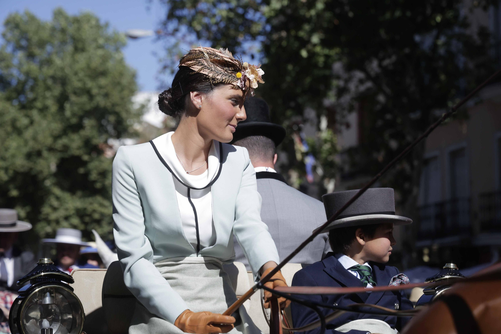 Las imágenes de la exhibición  de enganches en la Maestranza