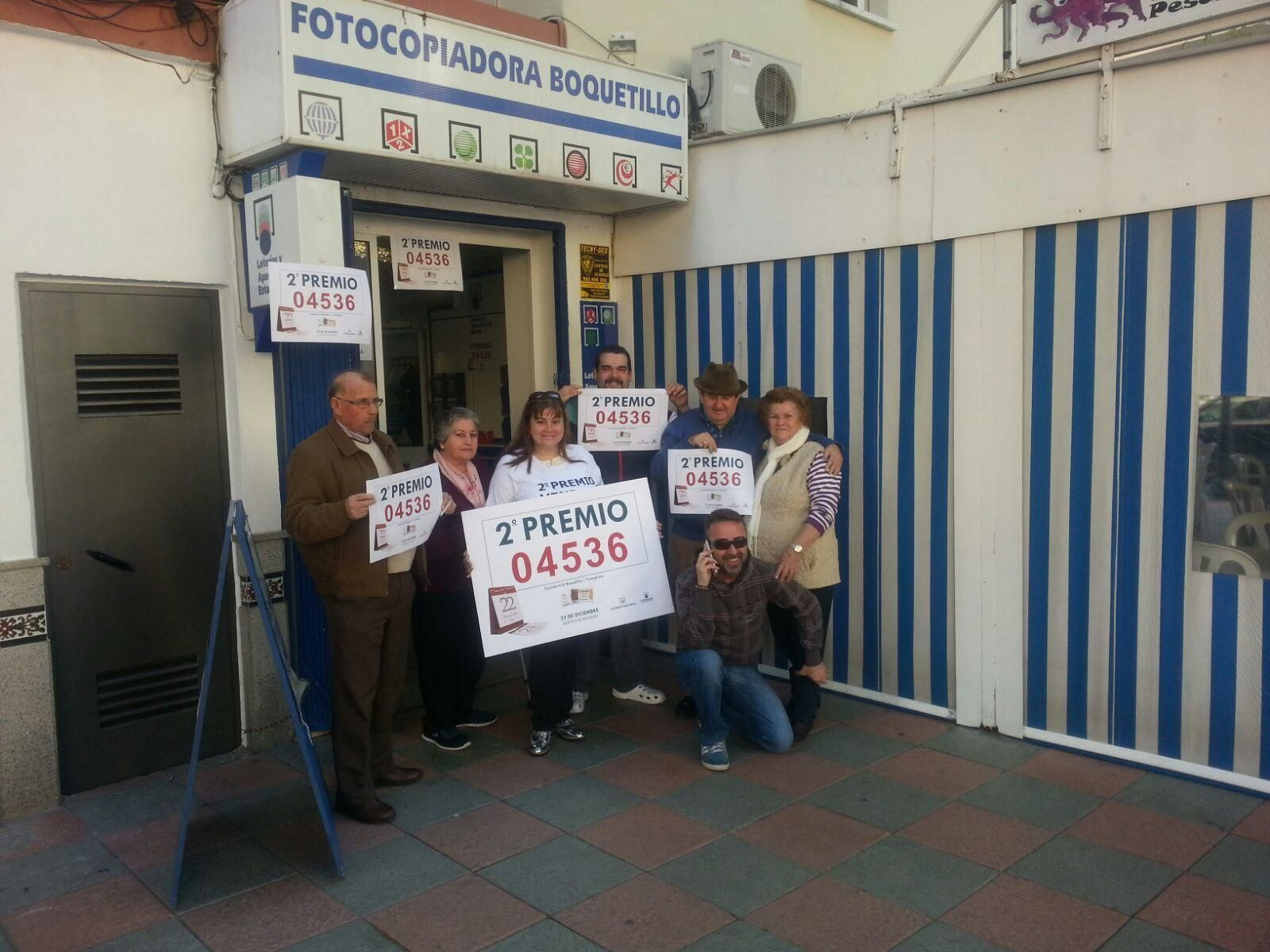 Los premiados en la Lotería de Navidad en Málaga
