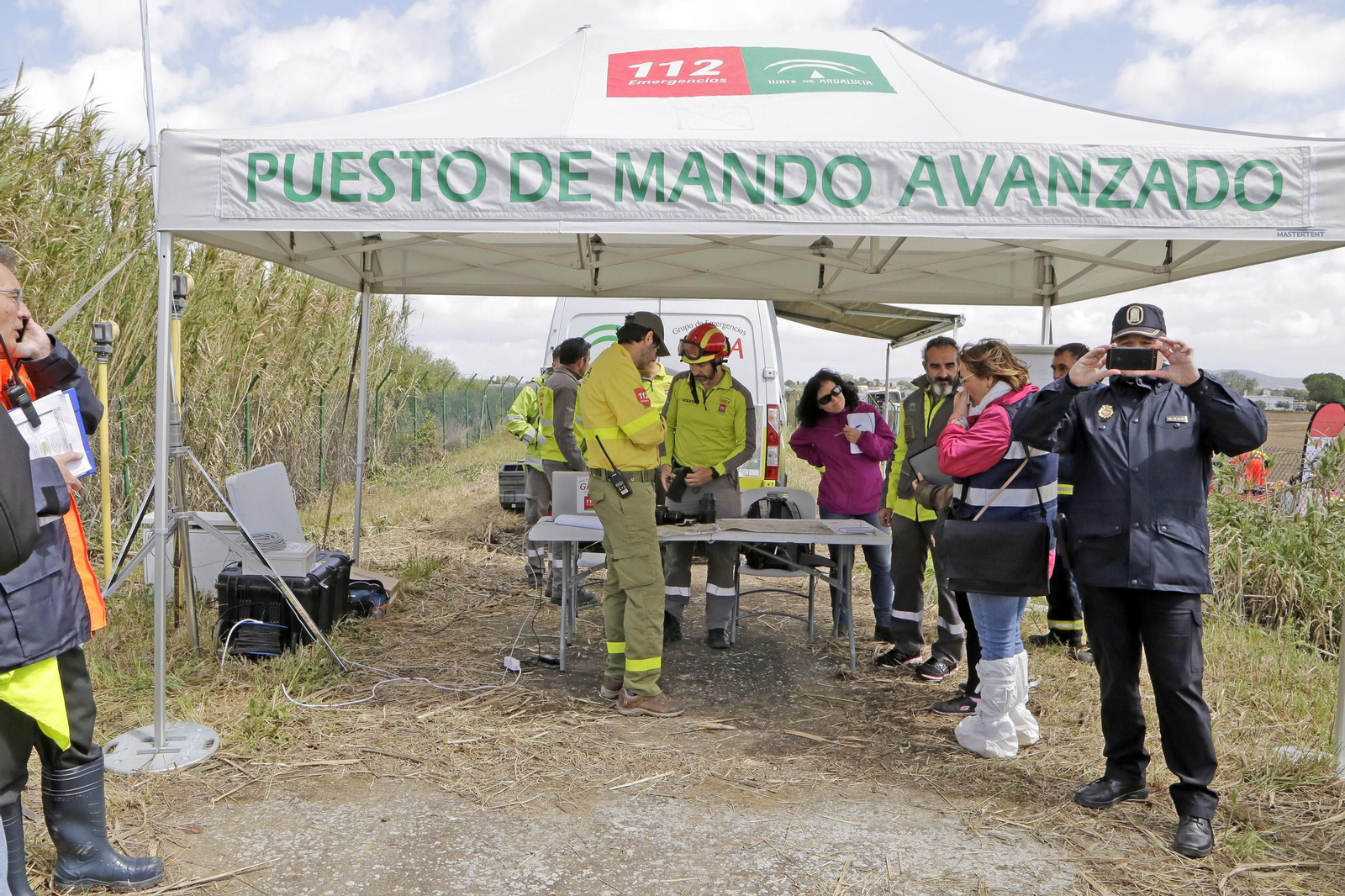 Simulacro de accidente aéreo en el aeropuerto de Jerez