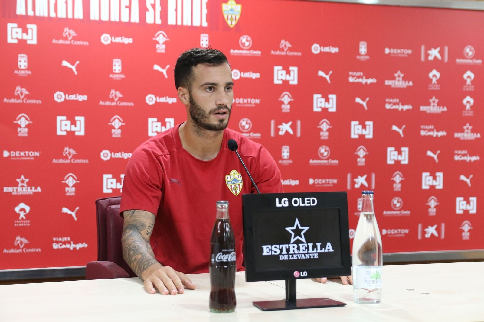 Lazo durante la rueda de prensa de este jueves.