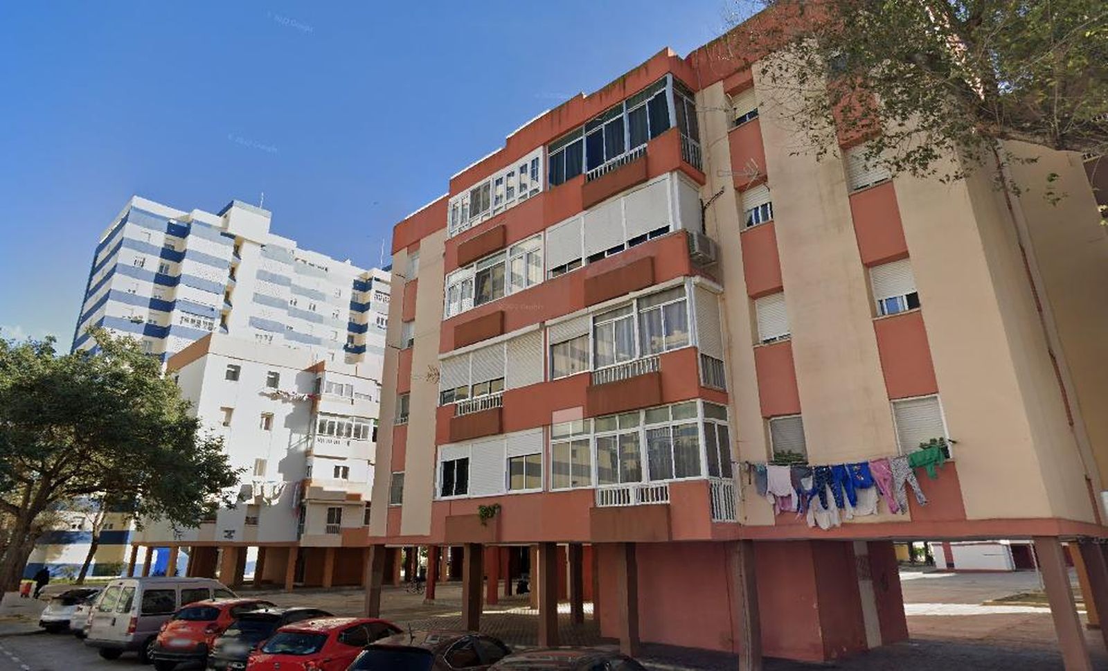 Edificios situados en la calle Periodista Federico Joly, en Cádiz