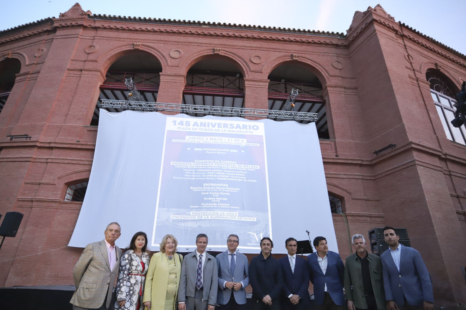 Las fotos de la plaza de toros de La Malagueta con su nueva iluminación