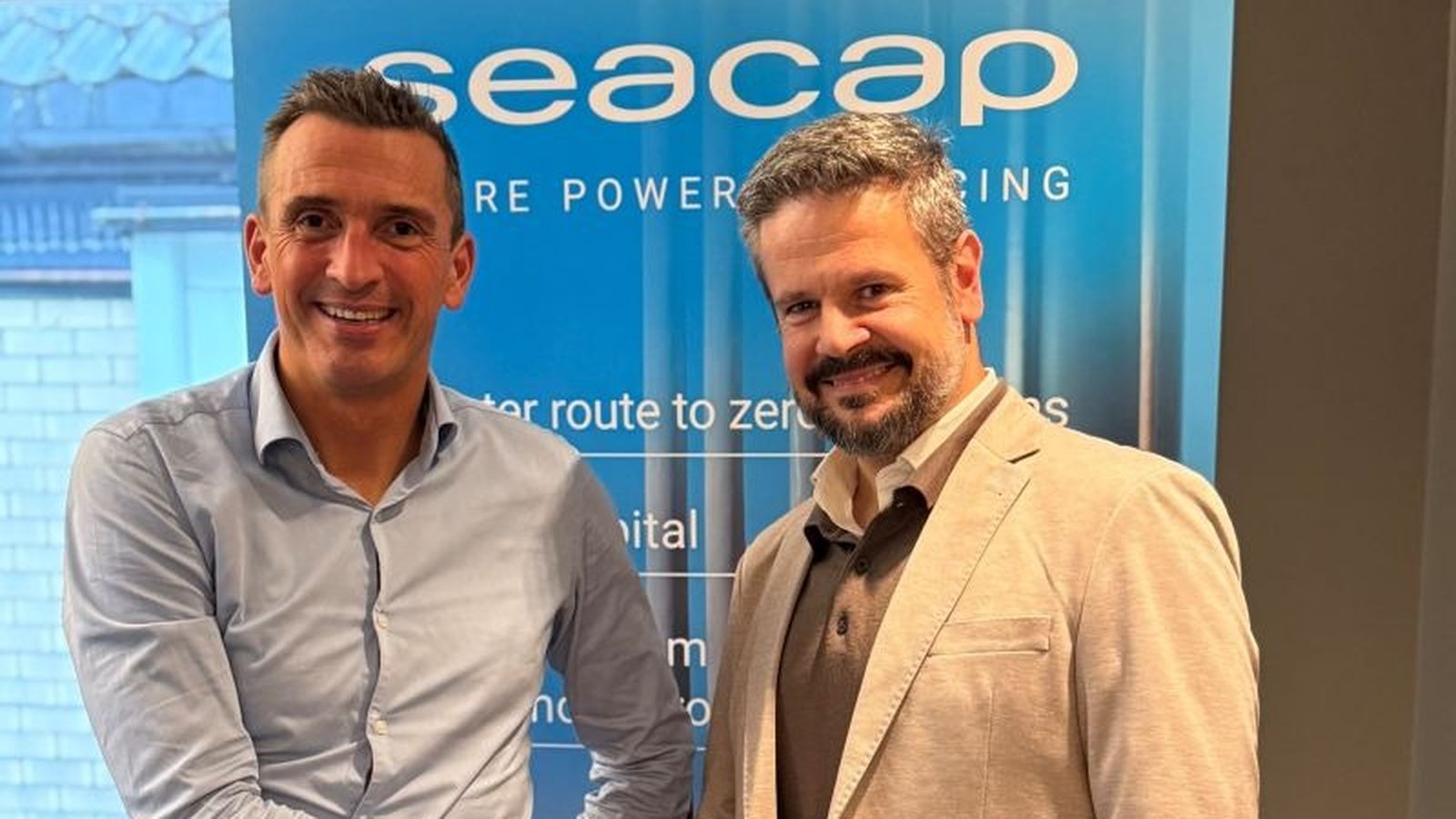 Roberts Svendsen, socio de Seacap, y Fernando Tirado, CEO de Marine Trade Finance