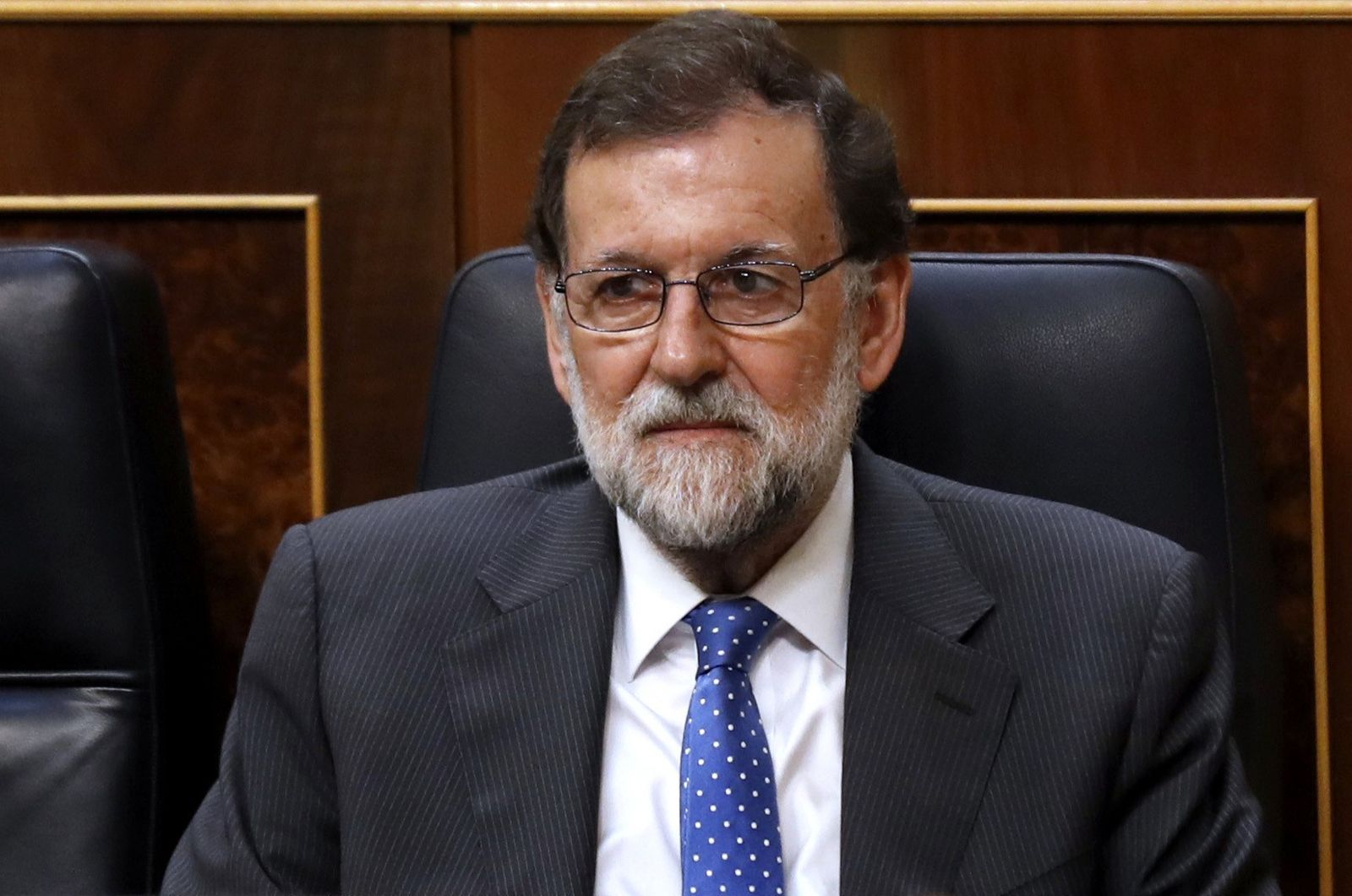 Mariano Rajoy, con gesto serio en el Congreso.