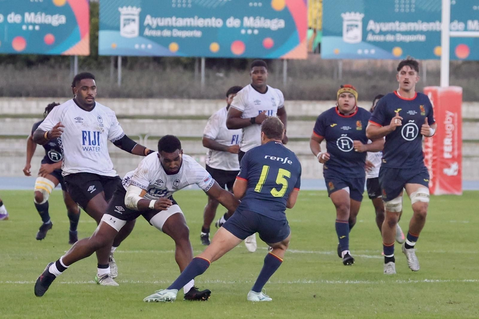 España-Fiyi de rugby en Málaga, en fotos