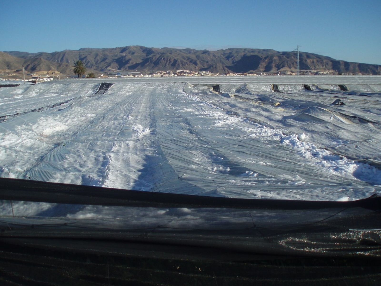 Granizo en invernaderos del poniente almeriense
