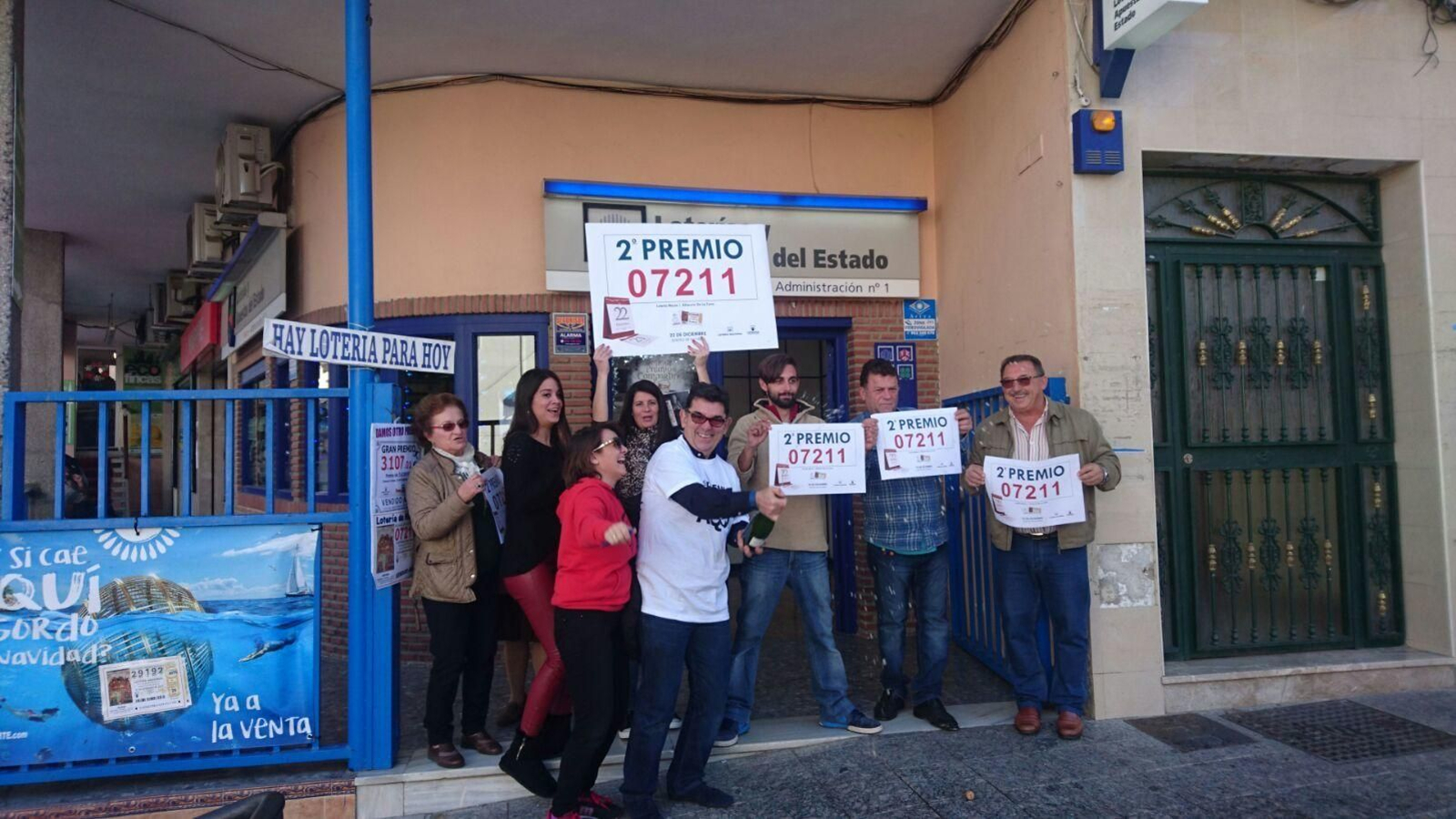 Los premiados en la Lotería de Navidad en Málaga