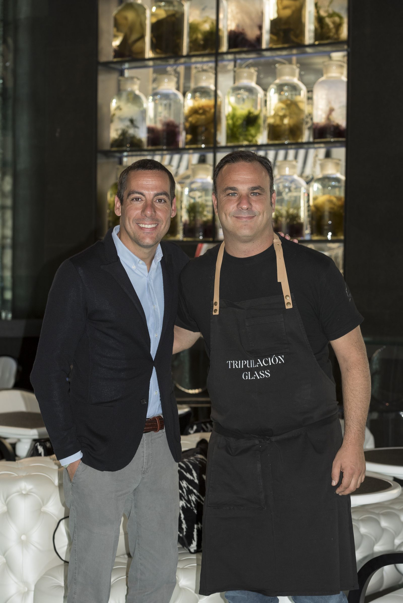 Ángel León, junto a Joaquim Clos, director general de Derby Hotels Collection.